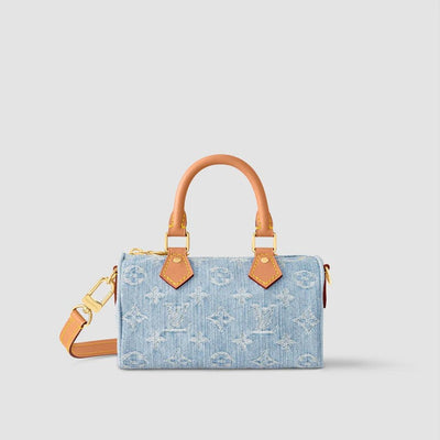 Nano Speedy Sky Denim Bag