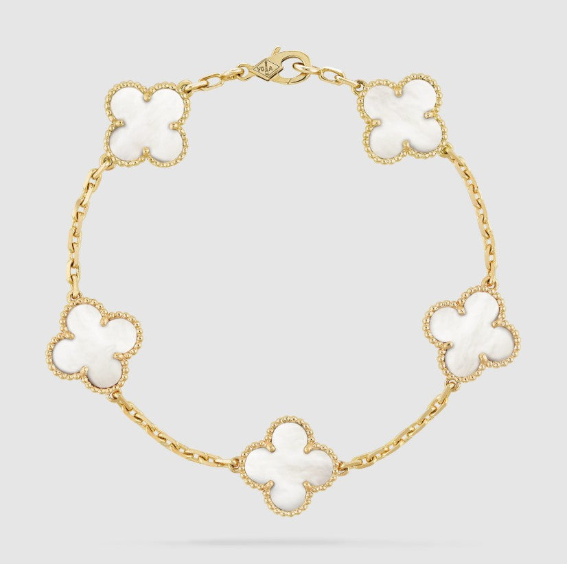 Vintage Alhambra 5-Motif Bracelet