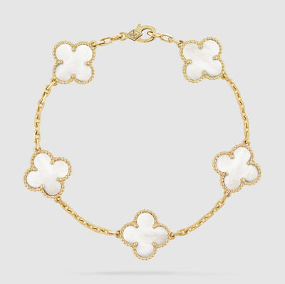 Vintage Alhambra 5-Motif Bracelet